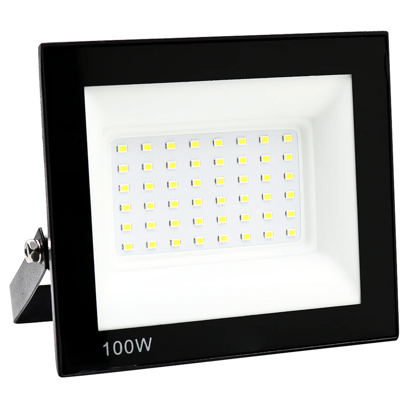 Refletor Led 100W, Bivolt, Luz Branca Forte, Impermeável